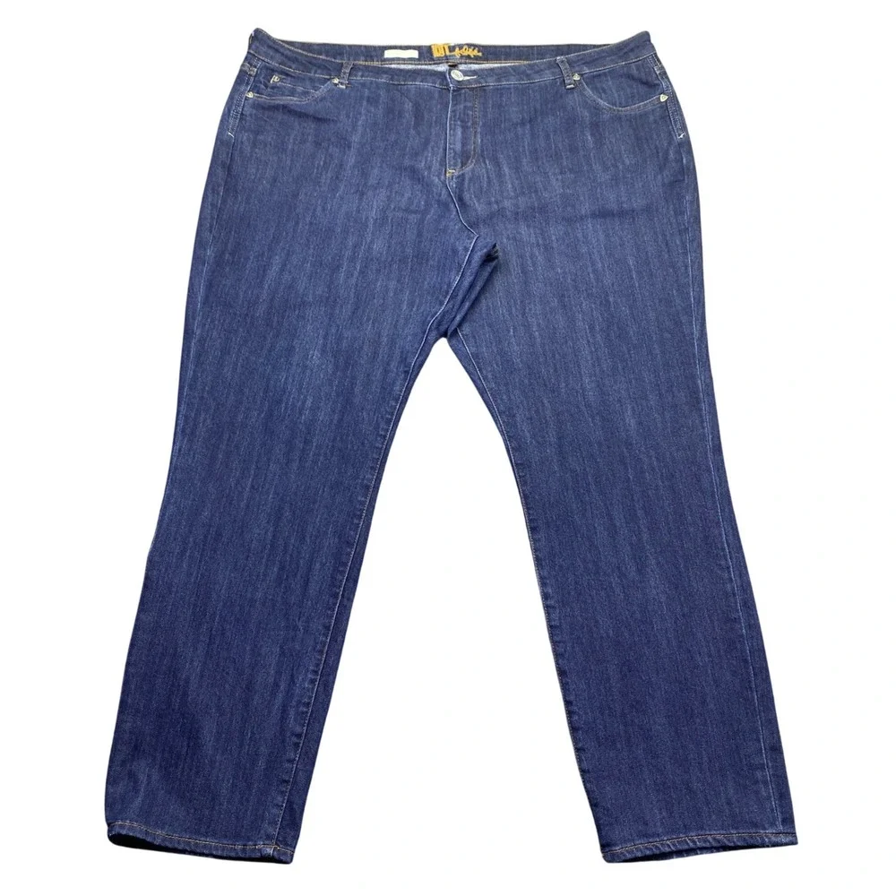 KUT from the Kloth Diana Skinny Jeans Dark Wash Blue Plus Size 24W Stretch Denim